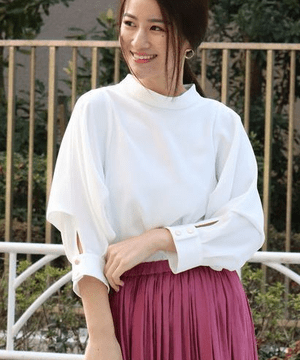 TONAL イレギュラータックスリーブブラウス