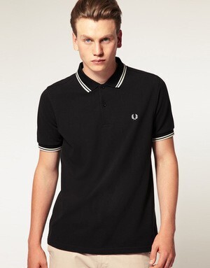 FRED PERRY slim fit twin tipped polo top