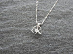 Ancrea K18WG Diamond Pendant(32608)