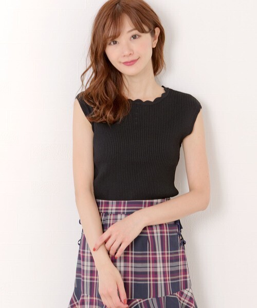 MISCH MASCH スカラボトルネックパールニット