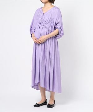 DOUBLE STANDARD CLOTHING P;kuku(マタニティ)：DSC. シルク風ワッシャ?サテンワンピース