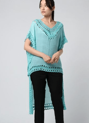 Kahiko クロッシェハイローヘムワンピース