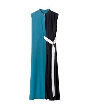 LE CIEL BLEU Sleeveless Half Pleats Dress