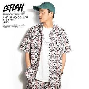 LEFLAH SNAKE NO COLLAR S/S SHIRT