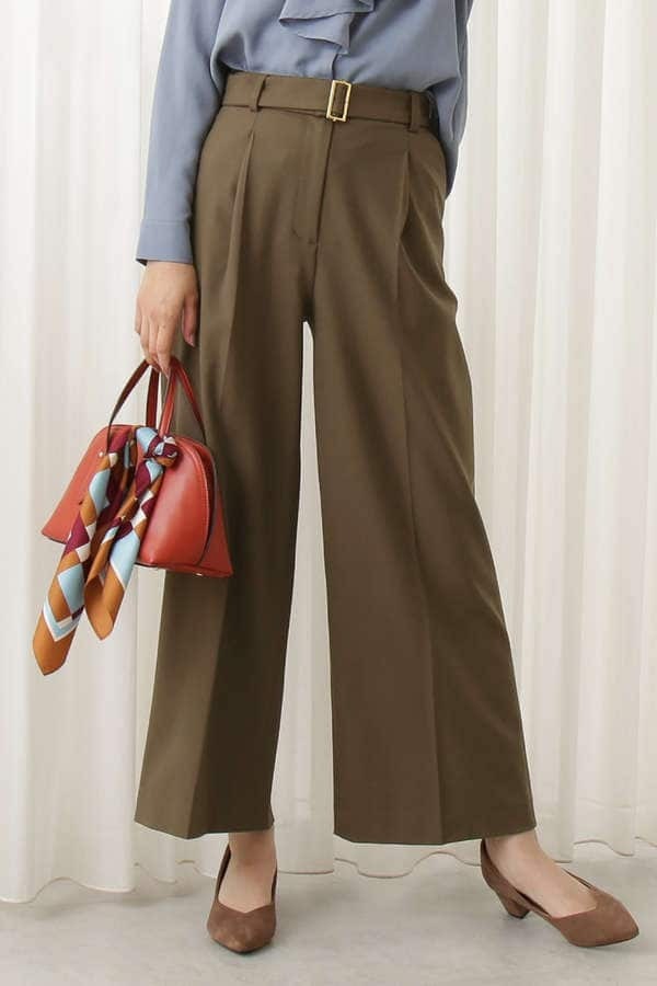 N.（N. Natural Beauty Basic） ベルト付ワイドパンツ