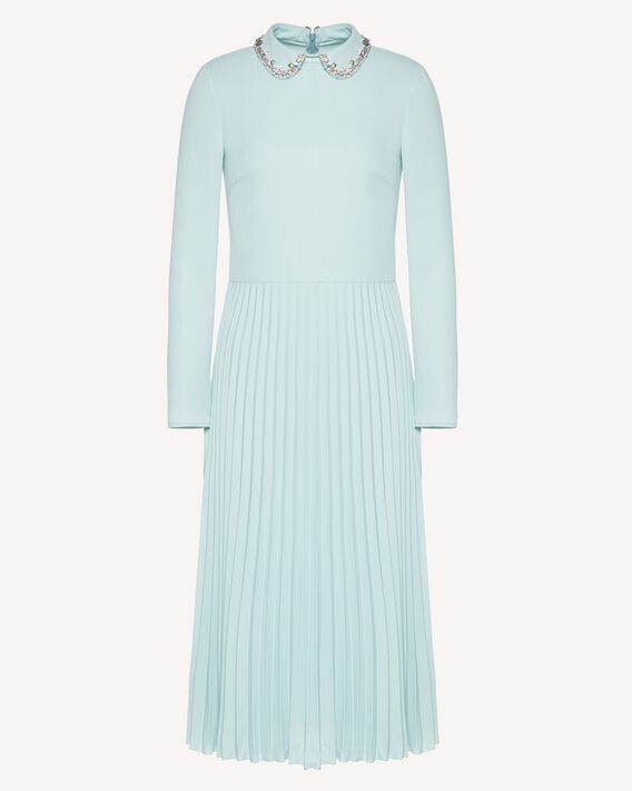 RED VALENTINO ジョーゼット ドレス ラインストーンエンブロイダリー