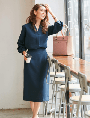 Otto FABIA for work style FABIA/【608855】/【360°ストレッチ】ブラウス・スカートセットアップ