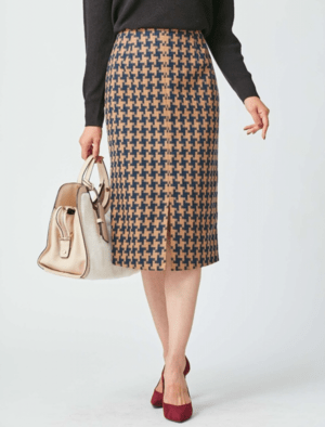 Otto FABIA for work style FABIA/【595490】/変わり織千鳥スカート