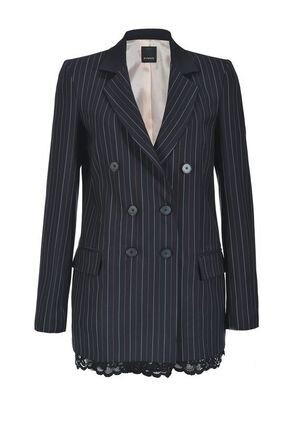 PINKO レース付きピンストライプブレザー