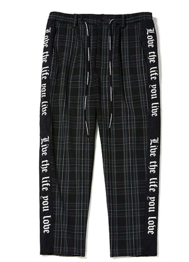 CHORD NUMBER EIGHT SIDE LINE CHECK CROPPED PANTS