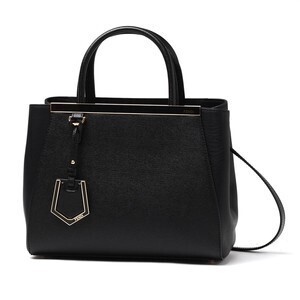 FENDI PETITE 2JOURS ブラックレザー トート