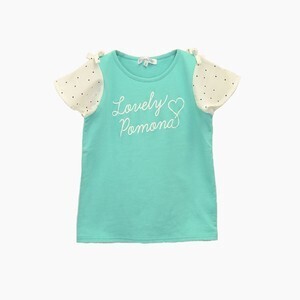 POMONA KISS フリル袖Tシャツ
