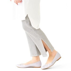 flower thermal slit pants
