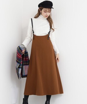 N.(N. Natural Beauty Basic) サスペンダー付スカート