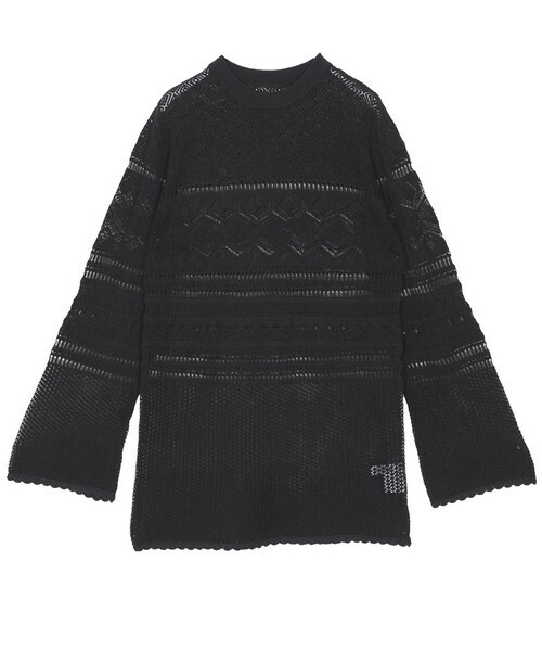 AMERI VINTAGE LACY FUSUMA KNIT TOPS