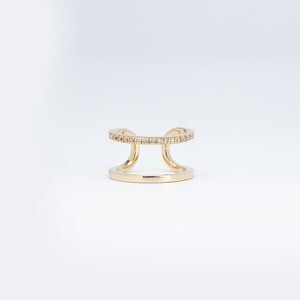 HIROTAKA Manhattan Double Line Pinky Ring