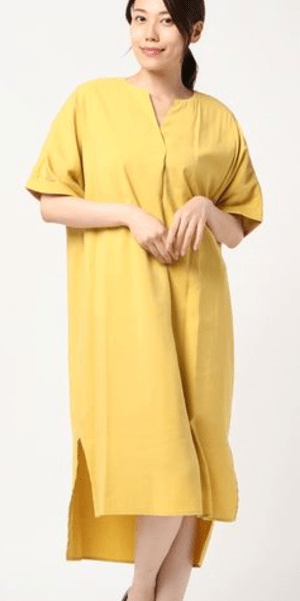 MEW’S REFINED CLOTHES 半袖ルーズシャツワンピース