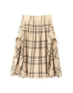 JILLSTUART サラメモリーチェック柄タックスカート
