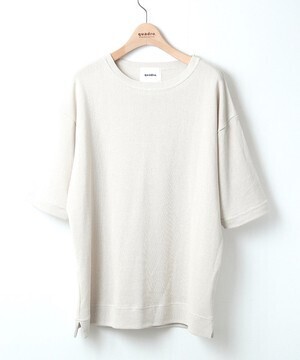 quadro paper/rayon drop shoulder tee