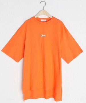 DHOLIC LeonアンバランスヘムTシャツ