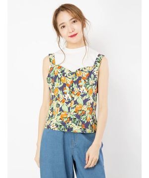 CECIL McBEE 花柄ビスチェセットTOPS