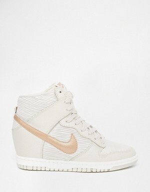 NIKE Dunk Sky Hi Off White Wedge Trainers