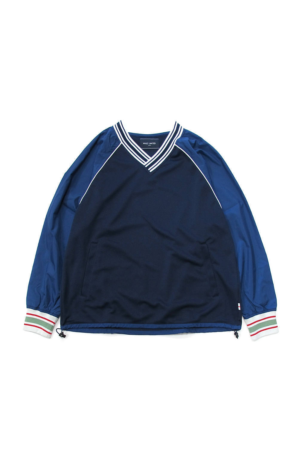 WHIZ LIMITED PISTE (NAVY) / Vネックジャージトップ