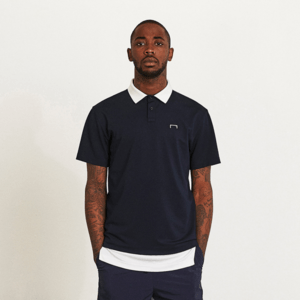 GOAL STUDIO CONTRAST TRIMMED POLO SHIRT