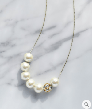 GOLDY 3170027 B コットンパール ビジュー ネックレス