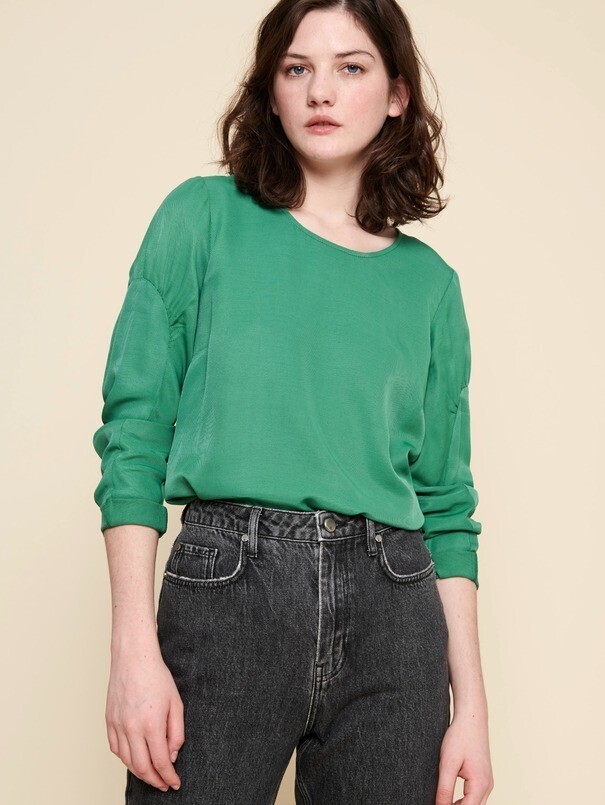 Cotelac Light satin blouse Cornemuse