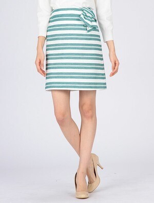 Debut de Fiore ボーダーAラインスカート