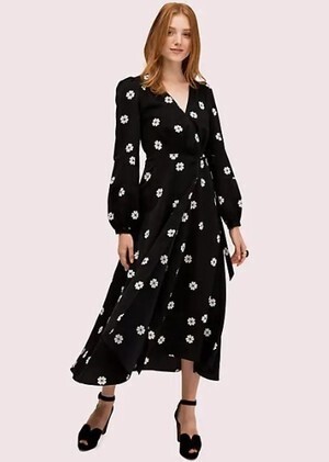 kate spade new york スペード クローバー トス ラップ ドレス