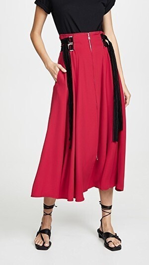 ADEAM Zip Up Skirt