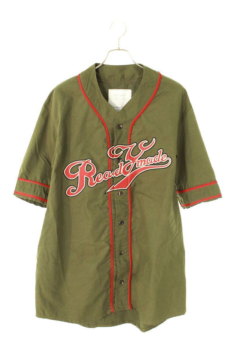 READYMADE ヴィンテージファブリックベースボールシャツ