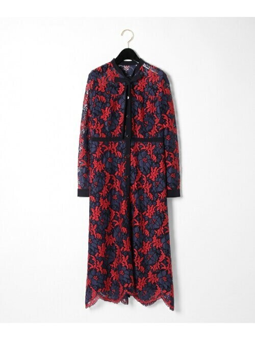 GRACE CONTINENTAL レースボウタイワンピース