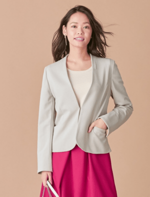 Otto FABIA for work style FABIA/【592950】/ノーカラーポンチジャケット