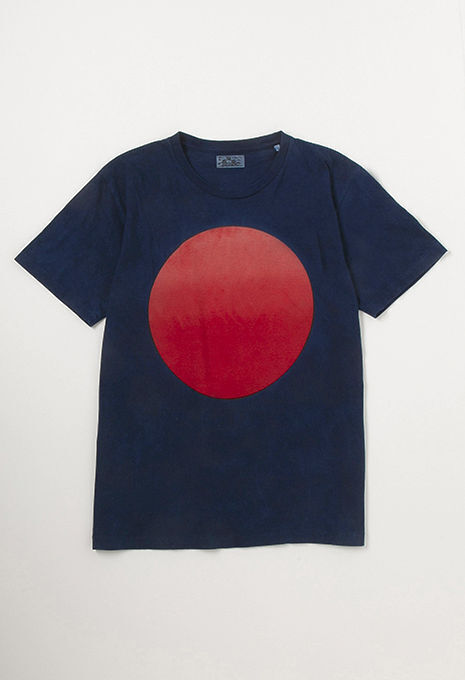 BLUE BLUE JAPAN タイヨウグラデーション インディゴTシャツ