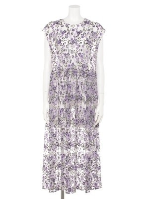 GREED INTERNATIONAL Flower Pattern Embroidery Sleeveless Dress in Other
