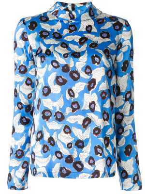 CHRISTIAN WIJNANTS Langarmshirt mit Blumen-Print