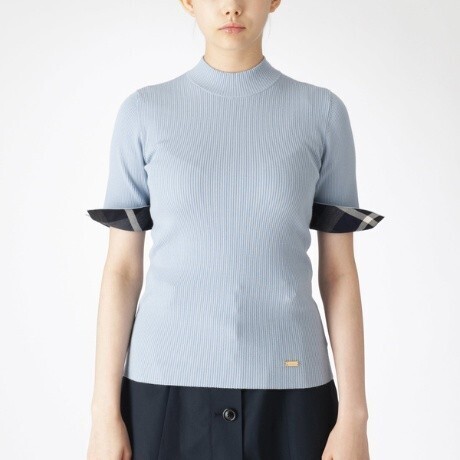 BLUE LABEL CRESTBRIDGE レーヨンストレッチニット