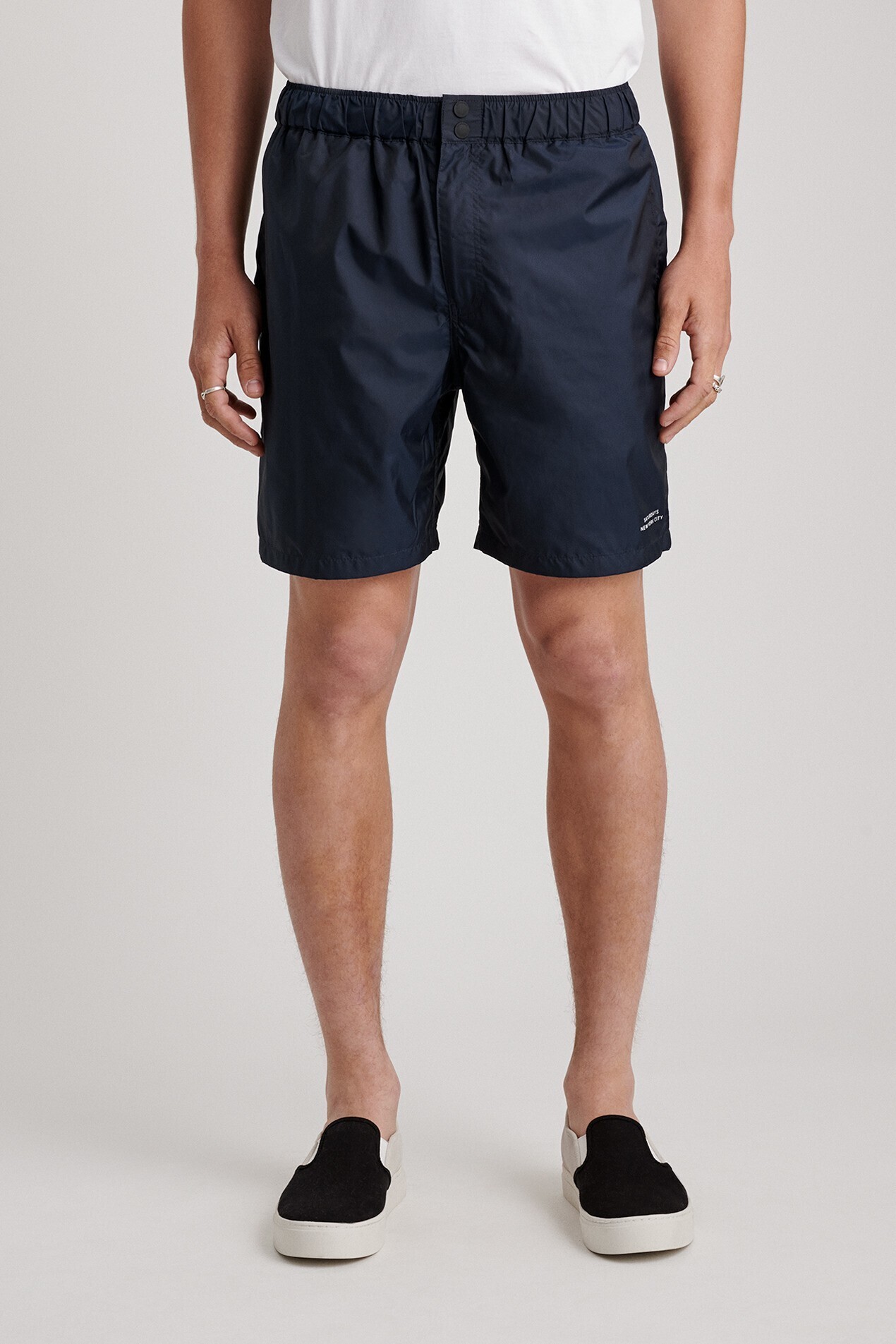 SATURDAYS NEW YORK CITY Trent Reflective Short Navy