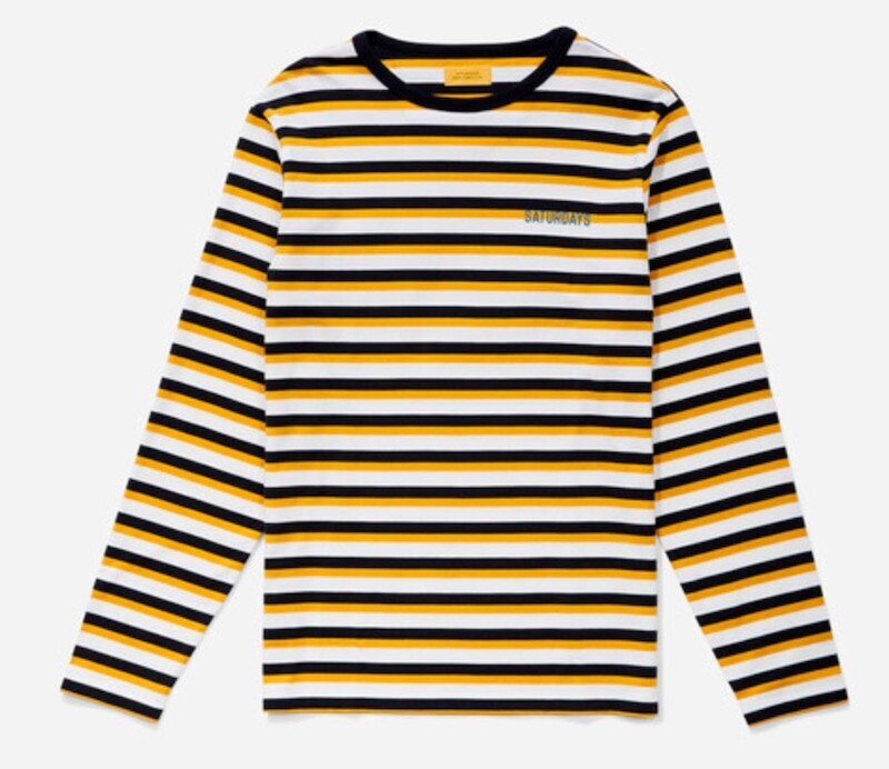 SATURDAYS NEW YORK CITY Alek Stripe Longsleeve T-Shirt