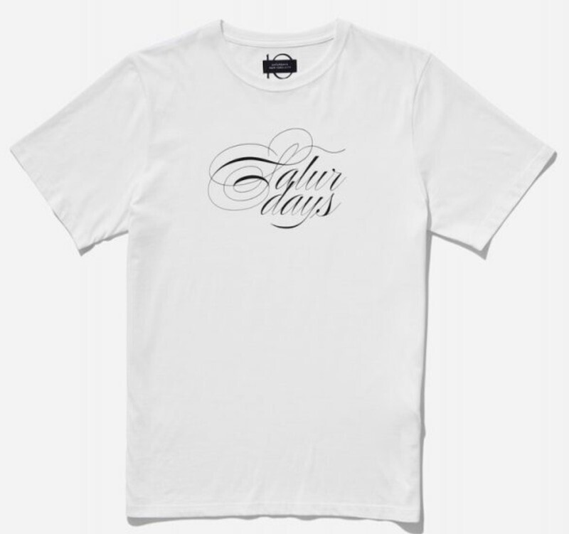 SATURDAYS NEW YORK CITY Middle Script T-Shirt