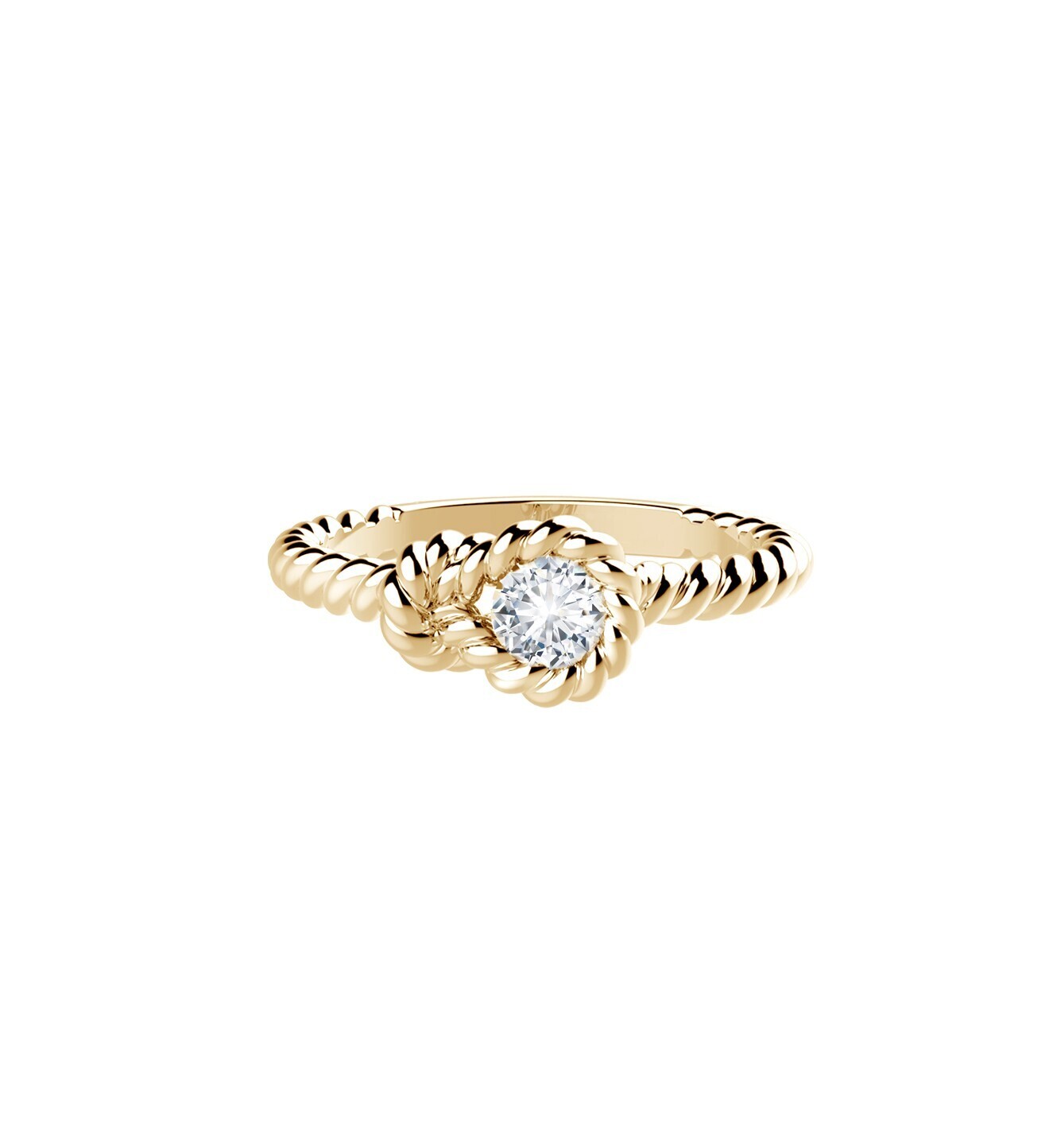 Forevermark エンコルディア? タイトノット　 プレーン リング : イエローゴールド