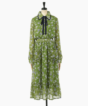sister jane Midi Ruffle Dress in Floral