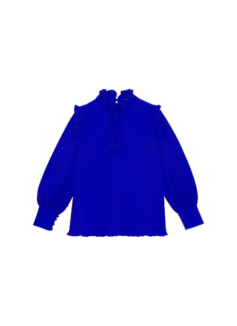 kloset Pleated Blouse With Bow At Neck