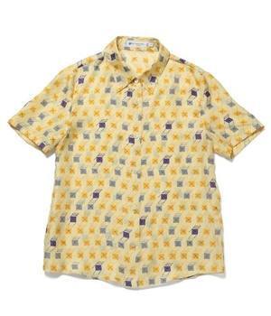 ROPE’ E’TERNEL ビーチチェアープリントシルクツイル ハーフスリーブシャツ