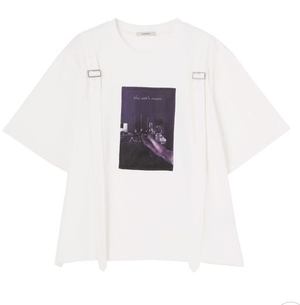 EATME ダブルベルトグラフィックTシャツ