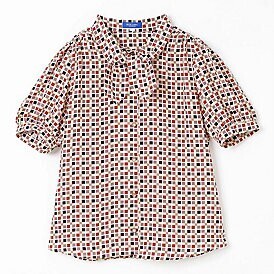 BLUE LABEL CRESTBRIDGE レトロジオメプリントブラウス