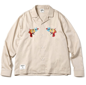 BILLIONAIRE BOYS CLUB RAY GUN OPEN COLLAR SHIRT